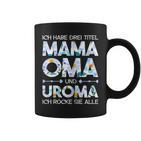 Damen Mama Oma Uroma Rocke Muttertagsgeschenk Mutter Spruch Tassen
