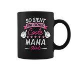 Damen Tassen Coole Mama, Lustiges Design für Mütter
