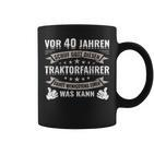 Herren 40. Geburtstag Traktor Tassen, Landwirt & Treckerfahrer Motiv