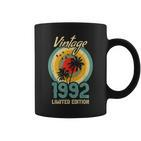 Jahrgang 1992 Limited Edition Sunset Palme Tassen