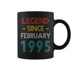 Legend Since Februar 1995 Vintage Geburtstag Tassen
