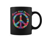 Love Peace 60Er 70Er Jahre Hippie Frieden Kostüm Tie Dye Tassen