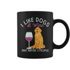 Lustig Ich Mag Hund Und Wein Tassen
