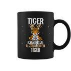 Lustiges Tiger Tassen Tiger sind süß, also bin ich ein Tiger, Witziges Spruch-Tassen