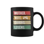 Mutter Video Gaming Legende Vintage Video Gamer Frau Mama V2 Tassen