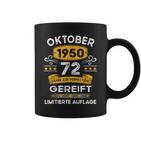 Oktober 1950 Lustige Geschenke 72 Geburtstag Tassen