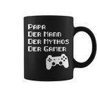 Papa Vater Mythos Legende Gamer Zocker Langarmshirt Tassen