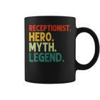 Receptionist Hero Myth Legend Vintage Rezeptionist Tassen