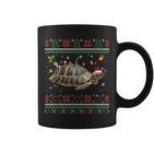 Russische Schildkröte Weihnachts-Tassen, Hässliches Rentier-Motiv