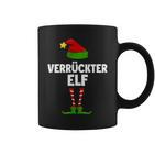 Verrückter Elf Partnerlook Familien Elfen Outfit Weihnachts Tassen
