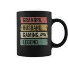 Vintage Ehemann Opa Gaming Legende Gamer Opa Tassen