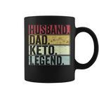 Vintage Ehemann Papa Keto Legende Tassen, Lustiges Vatertagsgeschenk