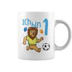 Kinder Erster 1 Geburtstag Fußball Löwe Ich Bin Eins 1 Jahr Tassen