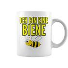 Lustiges Bienen-Motiv Tassen Ich bin eine Biene in Weiß für Imker