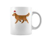 Lustiges Golden Retriever Weihnachts-Tassen, Hunde-Design Tee