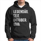 37 Geburtstag Geschenk 37 Jahre Legendär Seit Oktober 1986 Hoodie