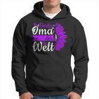 Beste Oma Der Welt Zum Muttertag Lila Blume Hoodie