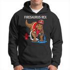 Feuerwehrmann Rex Dinosaurier Hoodie, Kinder Tee für Jungen