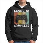 Herren 18 Geburtstag Jungen Gamer Level 18 Complete Hoodie