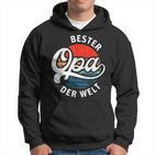 Herren Bester Opa Der Welt Retro Motiv Für Den Besten Opi Hoodie