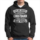 Herren Gerüstbauer Legende Handwerker Lustiges Gerüstbau Hoodie