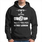 Herren Papa Vater Und Sohn Hände Geschenk Vatertag Geburtstag Hoodie