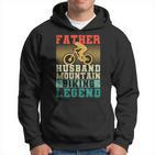 Herren Vatertag Biker Vater Ehemann Mountainbike Legende Hoodie