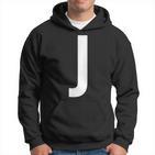 J Buchstabe Zahl Symbol Alphabet Initiale Hoodie