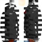 Judo-Sport Hoodie Schwarz mit Rotem Logo, Kampfsport Bekleidung