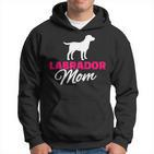 Labrador Mom Hoodie mit Hunde-Silhouette, Ideal für Hundefreundinnen