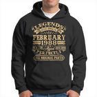 Legenden Februar 1988 35. Geburtstag Hoodie für Männer