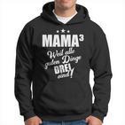 Mutter Mama Drillinge Drillingsmama Mom Hoch 3 Kinder Lustig Hoodie