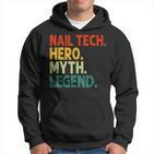 Nail Tech Hero Myth Legend Vintage Maniküreist Hoodie