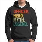 Officer Hero Myth Legend Retro Vintage Polizistin Hoodie