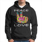 Peace Love Flower 60Er 70Er Jahre I Hippie-Kostüm Outfit Hoodie