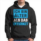 Backprint Ich Bin Älter Als Das Internet Hoodie