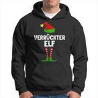 Verrückter Elf Partnerlook Familien Elfen Outfit Weihnachts Hoodie