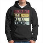 Vintage Ehemann Papa Keto Legende Hoodie, Lustiges Vatertagsgeschenk