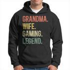 Vintage Oma Ehefrau Gaming Legende Retro Gamer Oma Hoodie