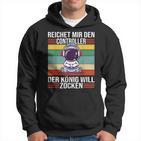 Zocken Reichet Mir Den Controller König Ps5 Konsole Gamer Hoodie