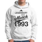 30 Geburtstag 30 Jahre Alt Legendär Seit März 1993 V3 Hoodie