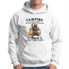 Camping Hoodie Lustiger Spruch mit Bärenmotiv, Problemlösungs-Hoodie