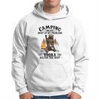 Camping und Vodka Bären-Lagerfeuer Hoodie, Lustiger Spruch Tee