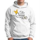 Damen 100. Geburtstag Hoodie - The Queen Is 100 Design für Oma & Mama