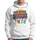 Herren Vintage Der Mann Mythos Die Legende 1932 91 Geburtstag Hoodie