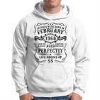 Legenden Februar 1968 55. Geburtstag Mann V6 Hoodie, Lustiges Retro Tee