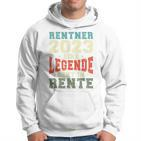 Rentner 2023 Rente Spruch Retro Vintage V2 Hoodie