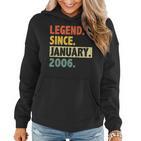 17 Geburtstag Legende Seit Januar 2006 17 Jahre Alt Frauen Hoodie