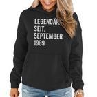 34 Geburtstag Geschenk 34 Jahre Legendär Seit September 198 Frauen Hoodie