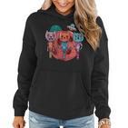 Alien Cat Kitten Extraterrestrisches Haustier Ufo Frauen Hoodie